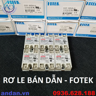 Rơ le bán dẫn fotek ssr-40 da-h, ssr-60 da-h, ssr-100 da-h, ssr-100 da-h, ssr-100 va-h, ssr-60 dd