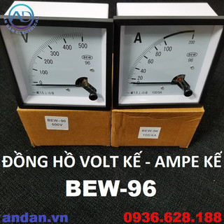 Đồng hồ volt kế - ampe kế bew-96 500v, 96x96 50a 100a 150a 200a 250a 300a 400a 500a 600a 800a 1000a