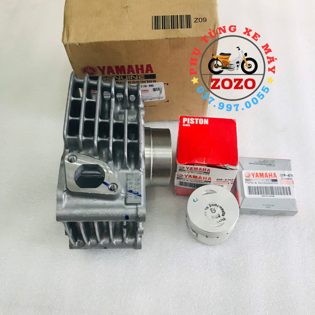 Bộ nòng piston bạc Sirius Zin hãng Yamaha - 5C6-E1310-00/3S0-E1631-00/5TP-E1631-00
