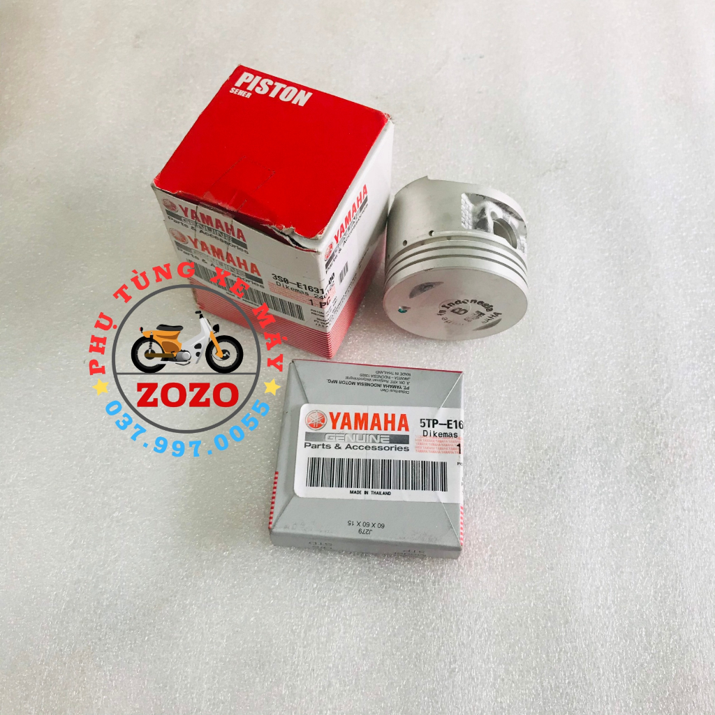 Bộ nòng piston bạc Sirius Zin hãng Yamaha - 5C6-E1310-00/3S0-E1631-00/5TP-E1631-00