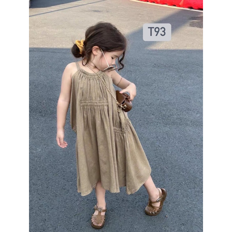 VÁY SUÔNG THÚT DÂY LƯNG ĐI BIỂN ĐI CHƠI CHO BÉ GÁI