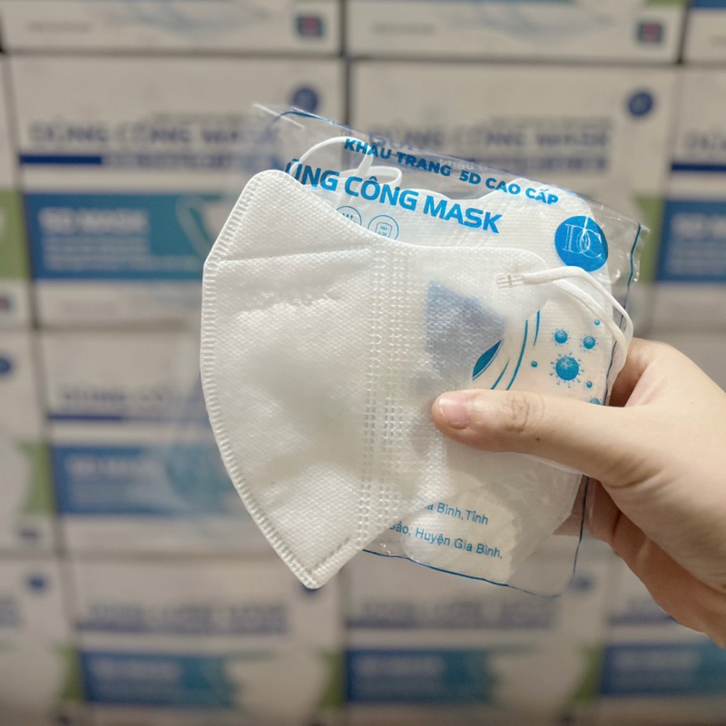 Khẩu trang 5D Dũng Công thùng 100 cái