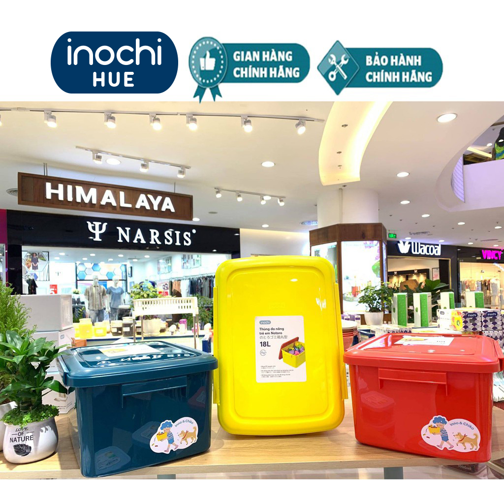 Thùng nhựa đựng đồ chơi cho bé Notoro INOCHI dung tích 10L 18L 30L