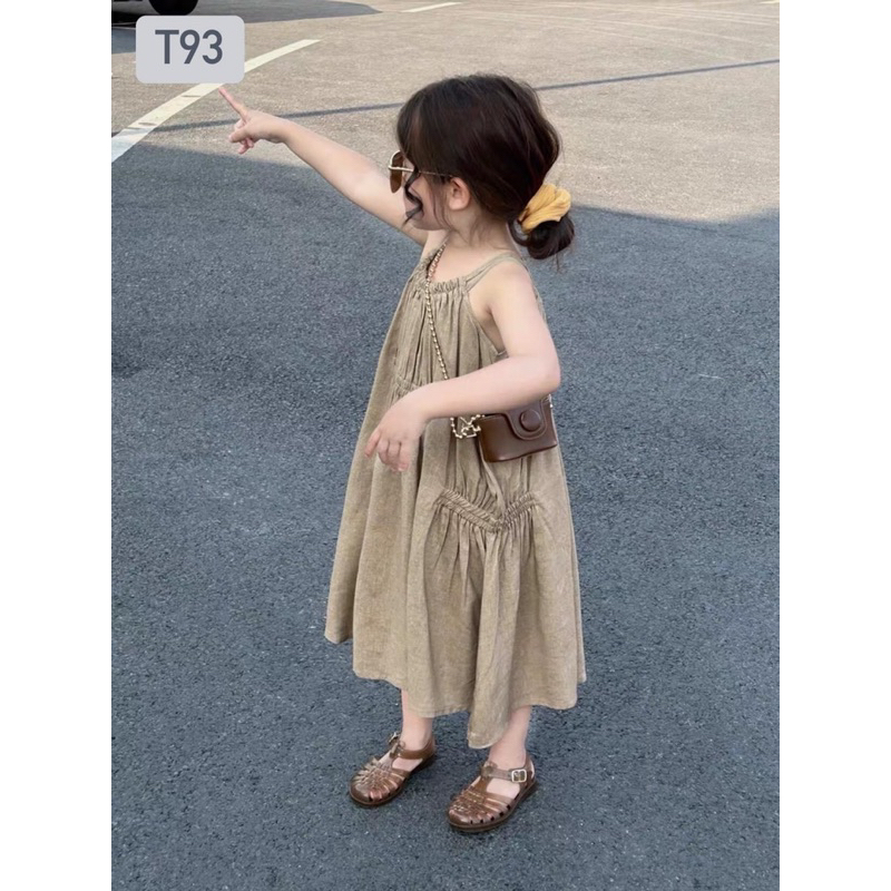 VÁY SUÔNG THÚT DÂY LƯNG ĐI BIỂN ĐI CHƠI CHO BÉ GÁI