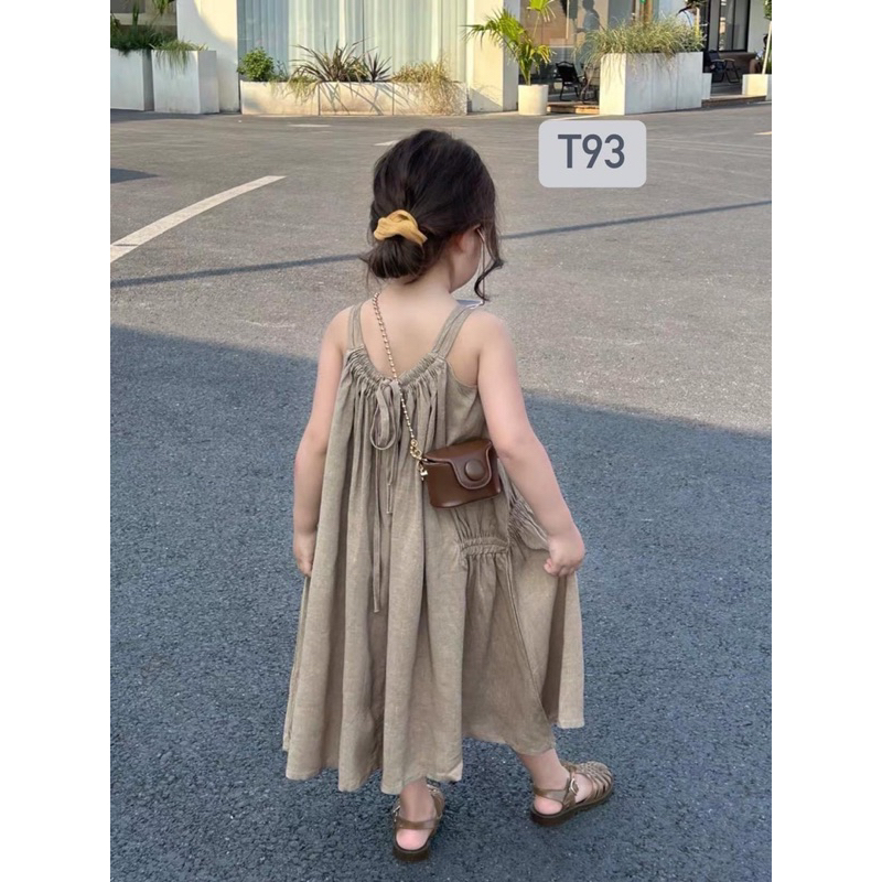 VÁY SUÔNG THÚT DÂY LƯNG ĐI BIỂN ĐI CHƠI CHO BÉ GÁI