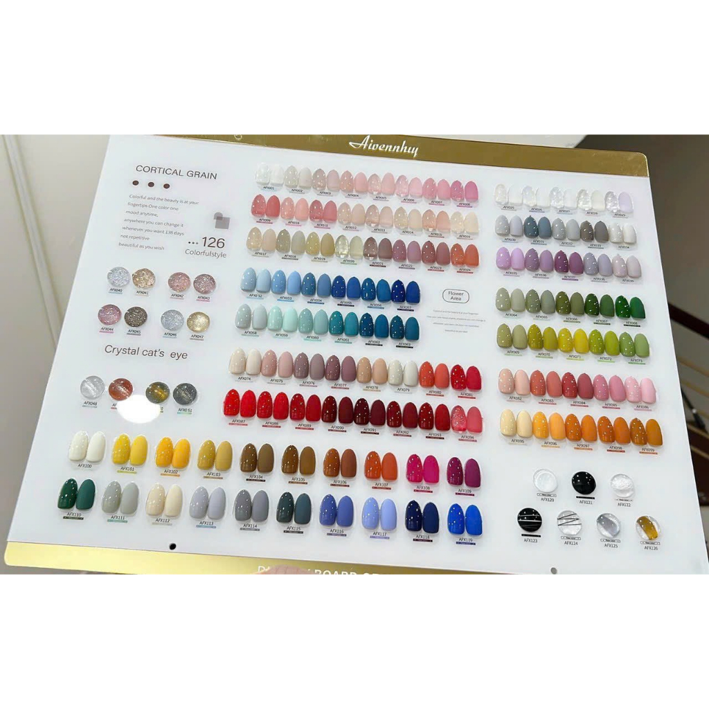 SET SƠN 126 MÀU 15ML  ĐẦY ĐỦ TONE -TẶNG BẢNG MÀU