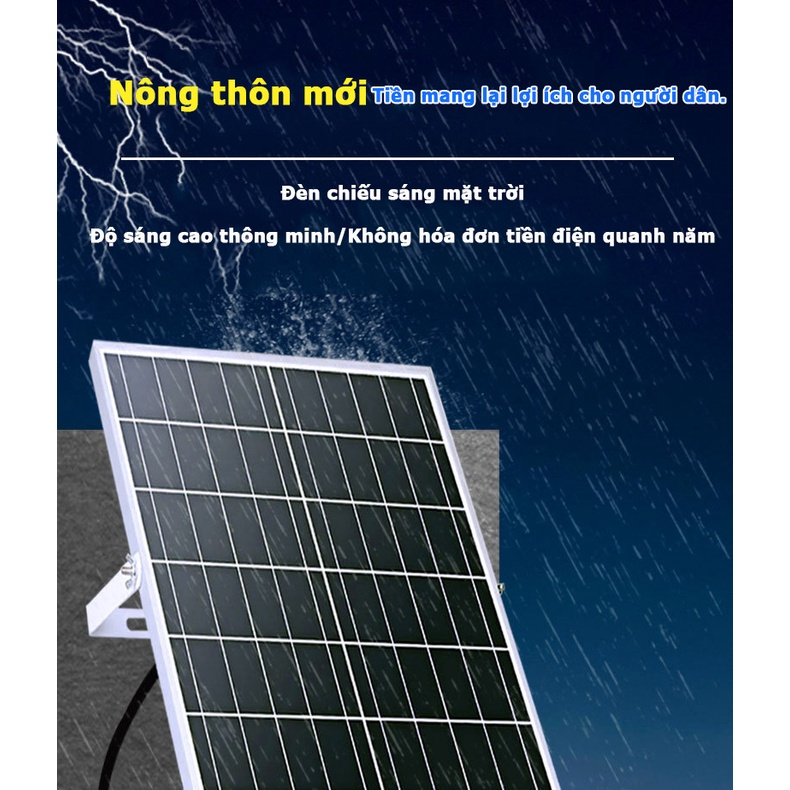 Đèn Pha Năng Lượng Mặt Trời Chống Lóa, Sáng Tốt. 100W/200W/300W Solar Light