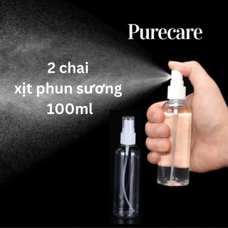 Combo 2 chai Chai xịt phun sương 10ml 30ml 50ml trong suốt, chiết tách dung dịch, mẫu thử