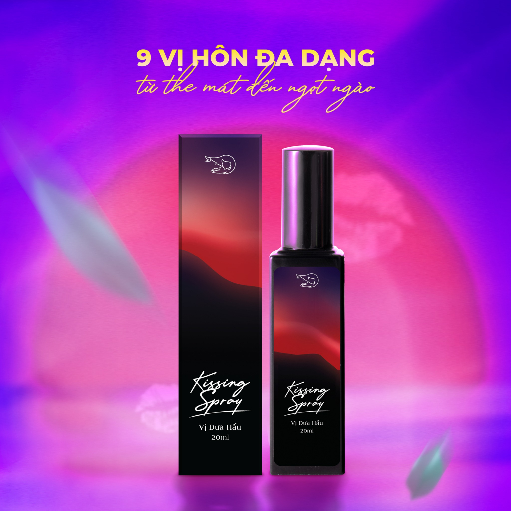 Xịt Thơm Miệng Kissing Spray Loli And The Wolf Hương Trái Cây Kẹo Ngọt The Mát Vị Bạc Hà Chai 20ml