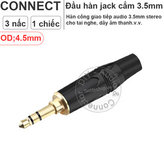 Jack 3.5mm hàn dây âm thanh tai nghe OD4/6mm - 3.5mm audio plug