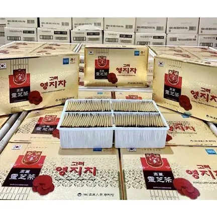 Trà Linh Chi Hàn Quốc Hộp 100 Gói Giúp Thải Độc Gan, Đẹp Da Chống Lão Hoá, Tăng Cường Hệ Miễn Dịch