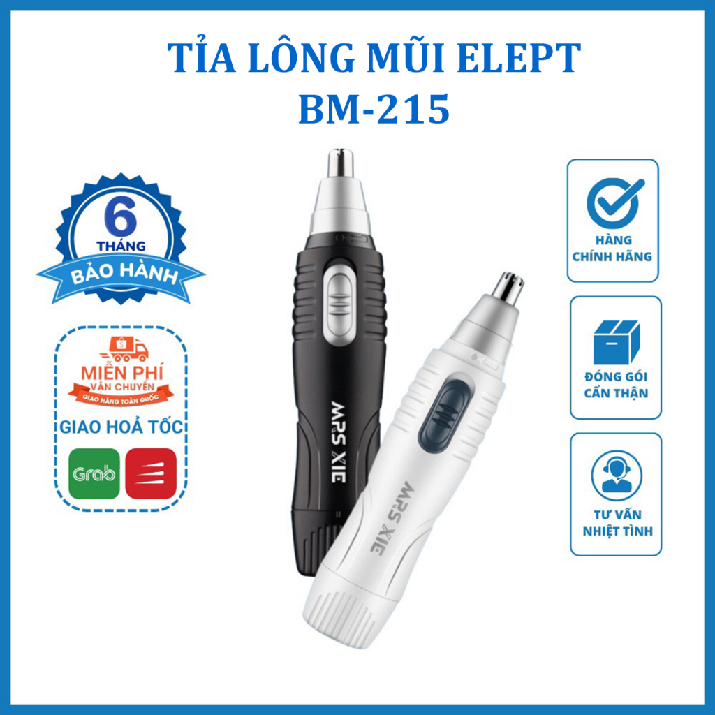 Máy tỉa lông mũi Elept BM-215 dùng pin AA