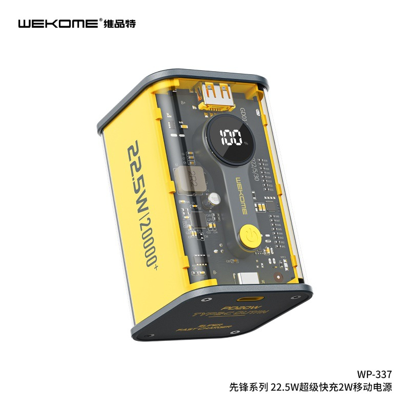 Sạc dự phòng wekome 333/10000mah, wekome 337/20000mah, dung lượng cao,công suất 22.5w, sạc nhanh PD20W[ bảo hành 12 thán