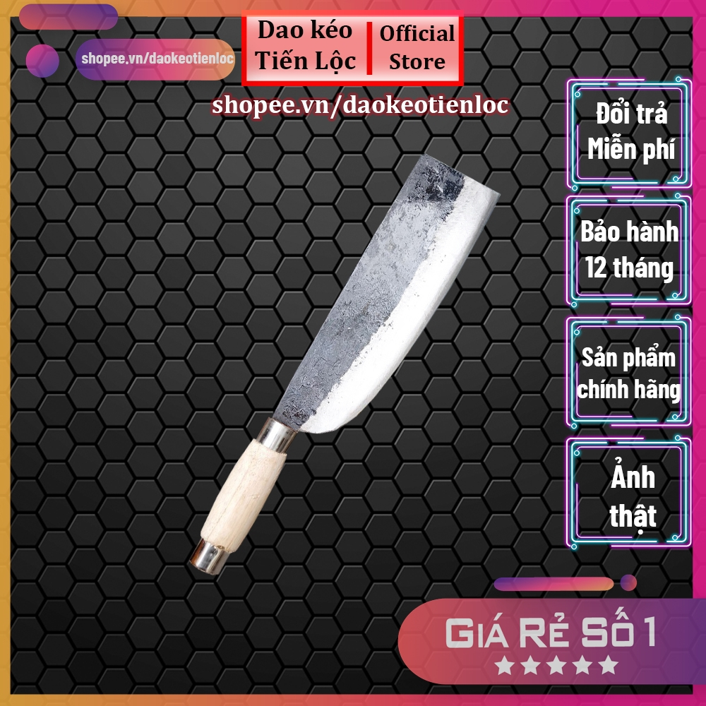 Dao chặt xương cao cấp thép nhíp xe ô tô dao rèn thủ công sắc bén