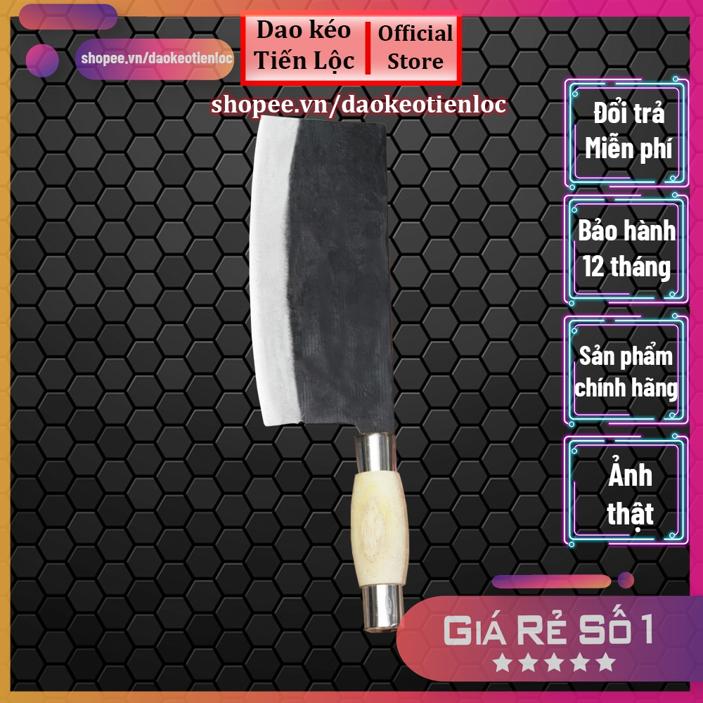 Dao chặt xương cao cấp thép nhíp xe ô tô dao rèn thủ công sắc bén