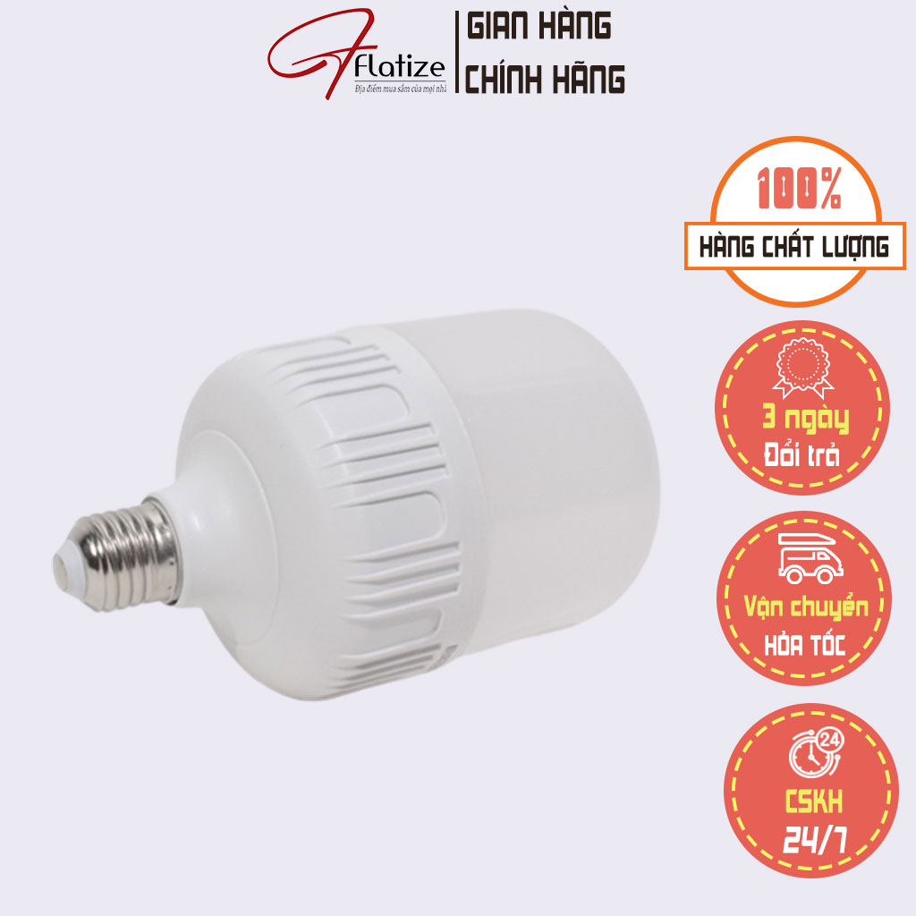 Bóng Đèn Led Buld Trụ Phú An, đèn điện 5W/ 10W / 15W /20w / 40w / 50w / 60w - FLATIZE
