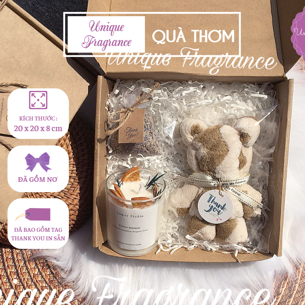 Hộp quà Noel - hộp đựng quà Valentine - quà 20/11 - quà tặng 20/11 - quà tặng bạn gái - UNIQUE FRAGR