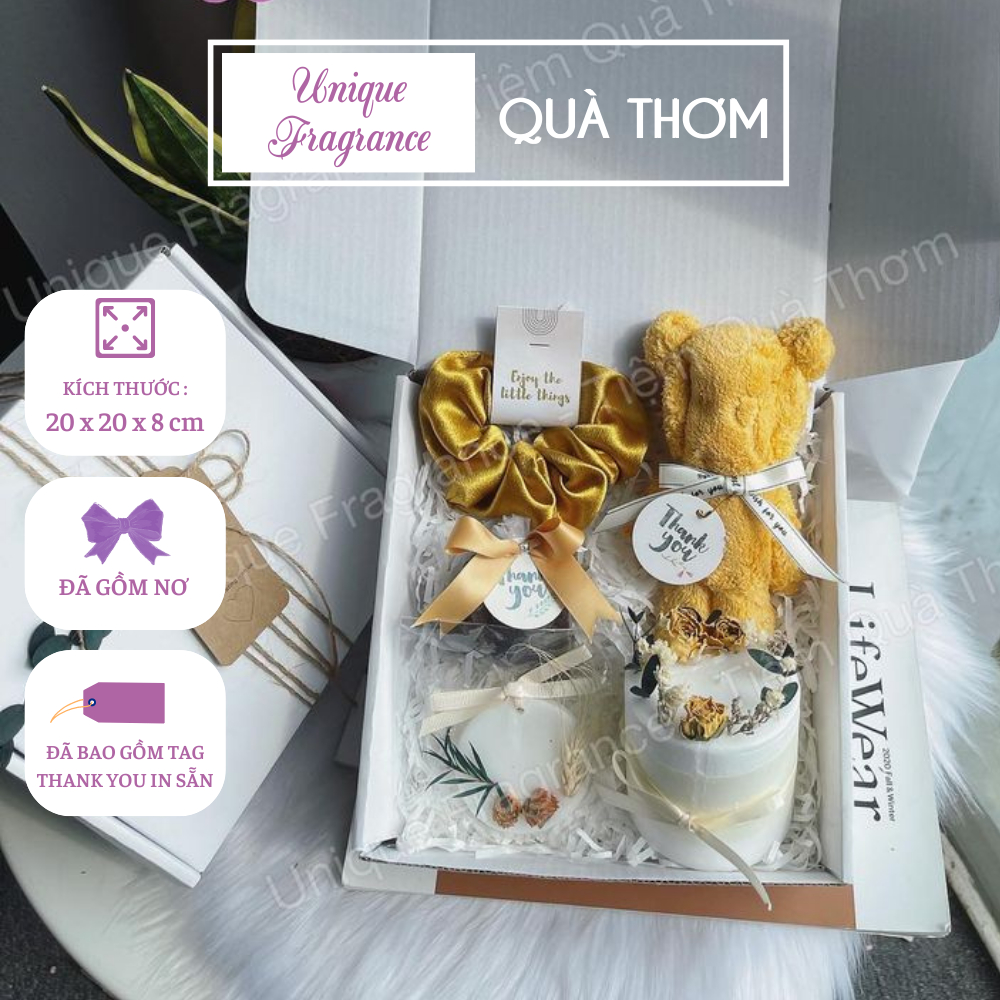 Set quà tặng 8.3 - Quà 20/11, quà tặng cô giáo, quà tặng bạn bè, hộp quà tặng sinh nhật - UNIQUE FRAGRANCE