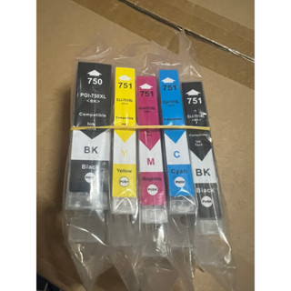 Mực in màu Canon mã PGI-750/CLI-751 dùng cho máy IX6770,IX6870,IP7270,MG5470,MG7570...Hàng nhập khẩu