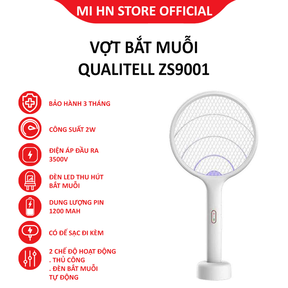 Vợt diệt muỗi Qualitell ZS9001 - Bảo hành 3 tháng