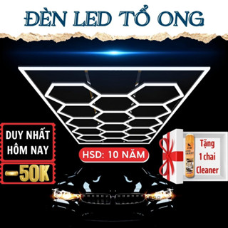 Đèn LED Tổ Ong Lục Giác Chăm Sóc Xe Chuyên Nghiệp 220V_850W Siêu Sáng Siêu Đẹp Siêu Bền Trang Trí Garage Ô Tô, Phòng Sơn