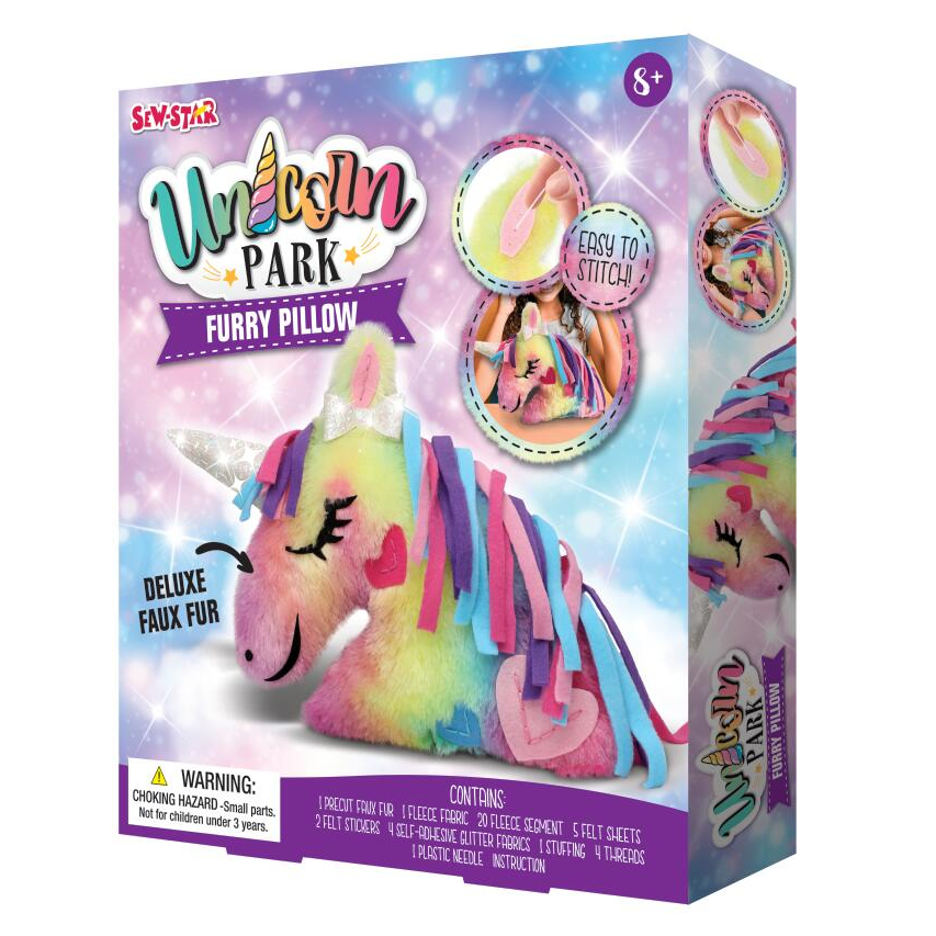 SET DIY TỰ LÀM GỐI LÔNG, GỐI ÔM UNICORN FURRY PILLOW, CÁC HÌNH HOẠT HÌNH CARTOON SINH ĐỘNG VÀ ĐÁNG YÊU 🙆 .