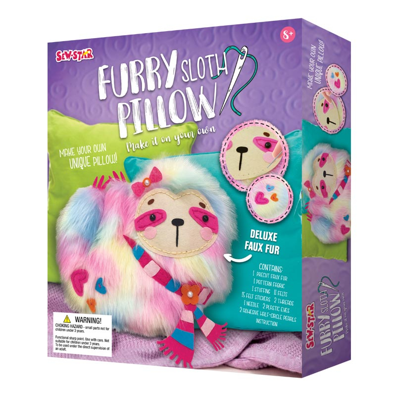 SET DIY FURRY SLOTH PILLOW TỰ LÀM THÚ BÔNG, GỐI ÔM, MÓC KHÓA LIAMA VA CÁC HÌNH HOẠT HÌNH CARTOON SINH ĐỘNG VÀ ĐÁNG YÊU 🙆