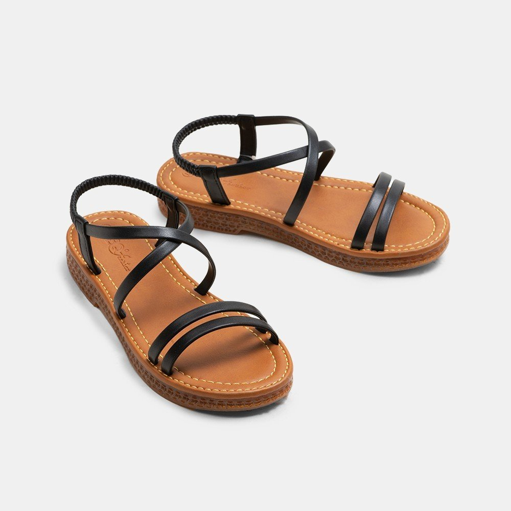 Giày sandal nữ đế bằng thời trang nữ tính basic BQ SD 822-44