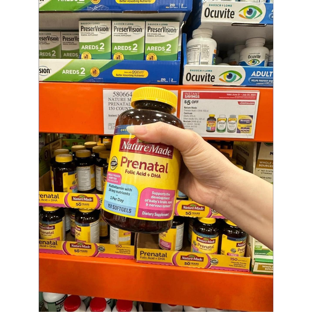 Vitamin Tổng Hợp Cho Bà Bầu Mỹ_ Prenatal Multi +DHA