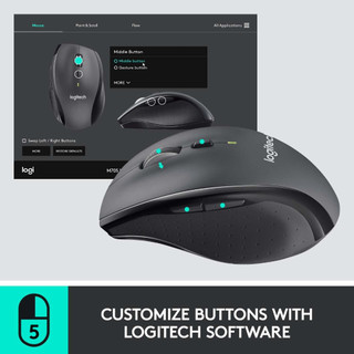 Chuột, Trackballs & Touchpad Logitech M705 Marathon (910-001935) Wireless Mouse