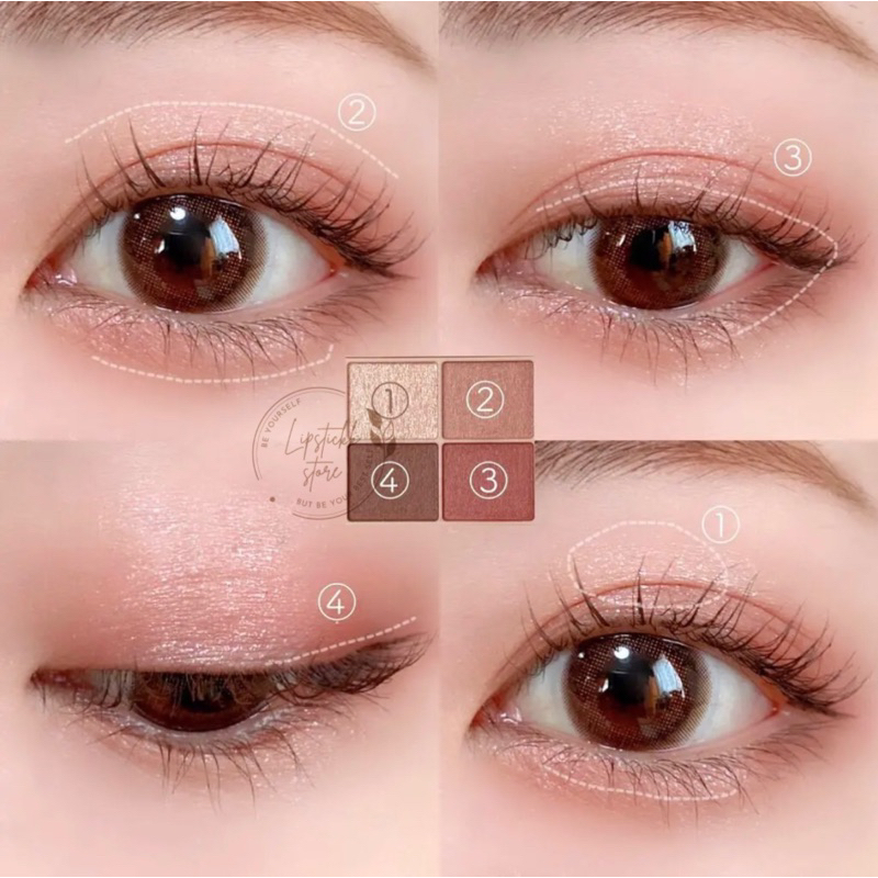 Phấn mắt Canmake Silky Souffle Eyes M02 M03 M05 Nhật Bản