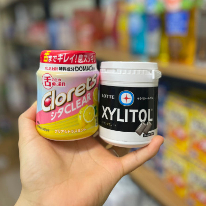 Kẹo cao su Nhật, kẹo xylitol nhật, kẹo singum, clorets bạc hà