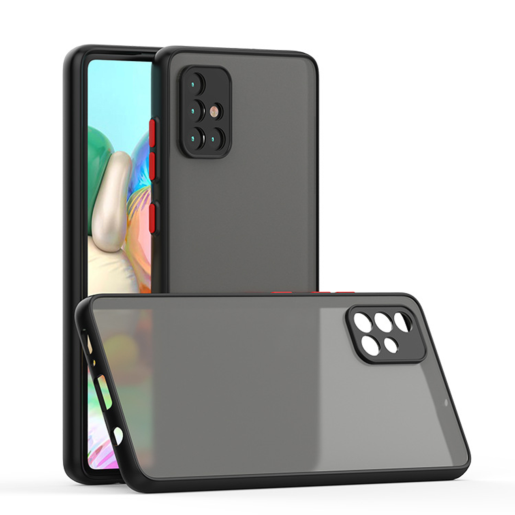 Ốp lưng Redmi Note 11 Pro Note 11s Note 7 Note 8 Note 9 Pro Note 9s Note 10 10s 9T 9A Mi 11Lite-5G đen nhám [Basic]