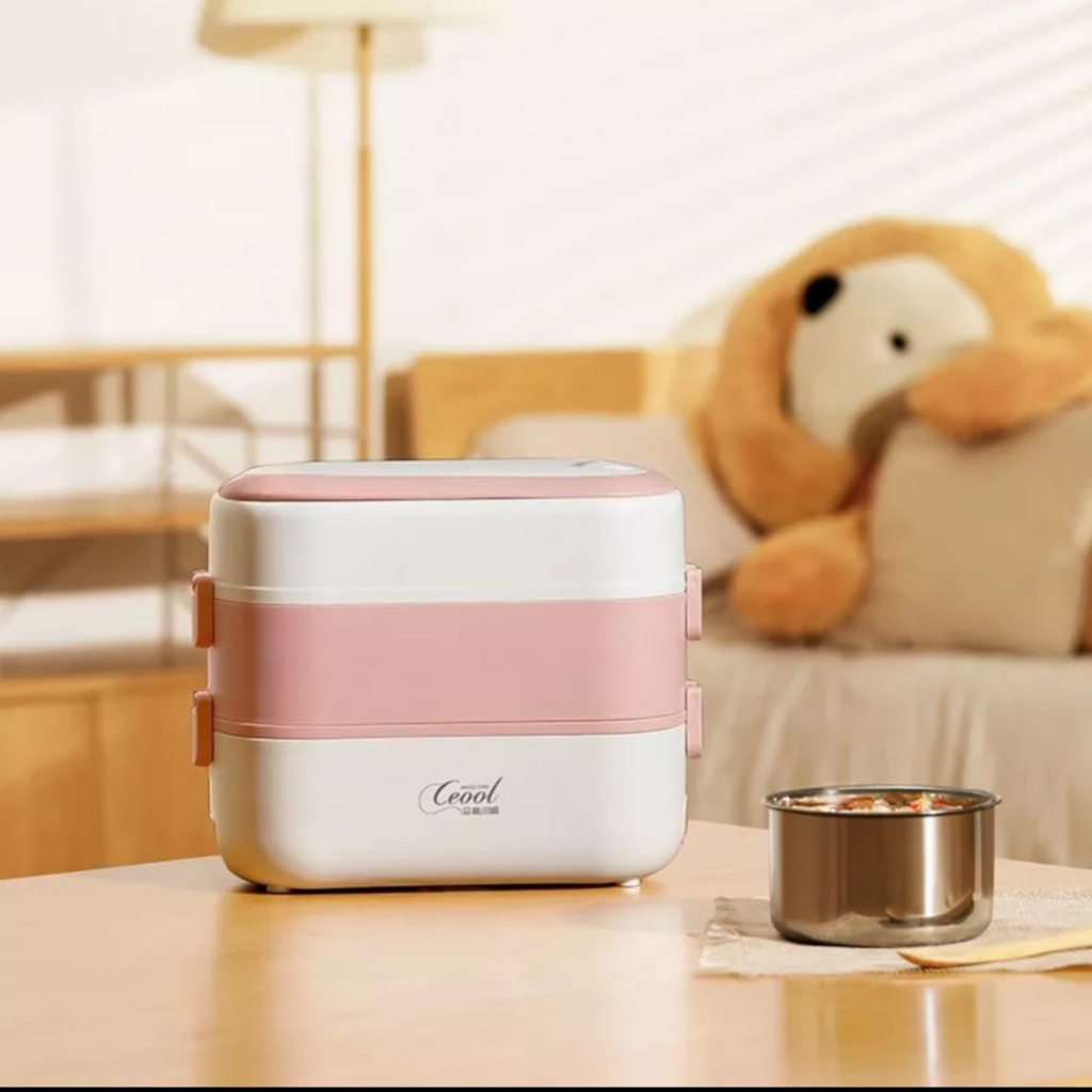 Hộp Cơm Giữ Nhiệt Thông Thường Ceool Khả Năng Hâm Nóng, Hấp Chín Đồ Ăn Loại 2 Ngăn Và 4 Ngăn Điện Máy Gk.official