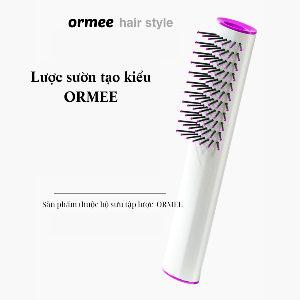 Lược sườn tạo kiểu tóc ORMEE cao cấp, lược chải gỡ rối tóc, sấy tạo kiểu, tạo phồng tóc chuyên dụng