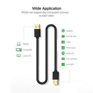Cáp USB 2.0 2 đầu đực dài 3m Ugreen 30136