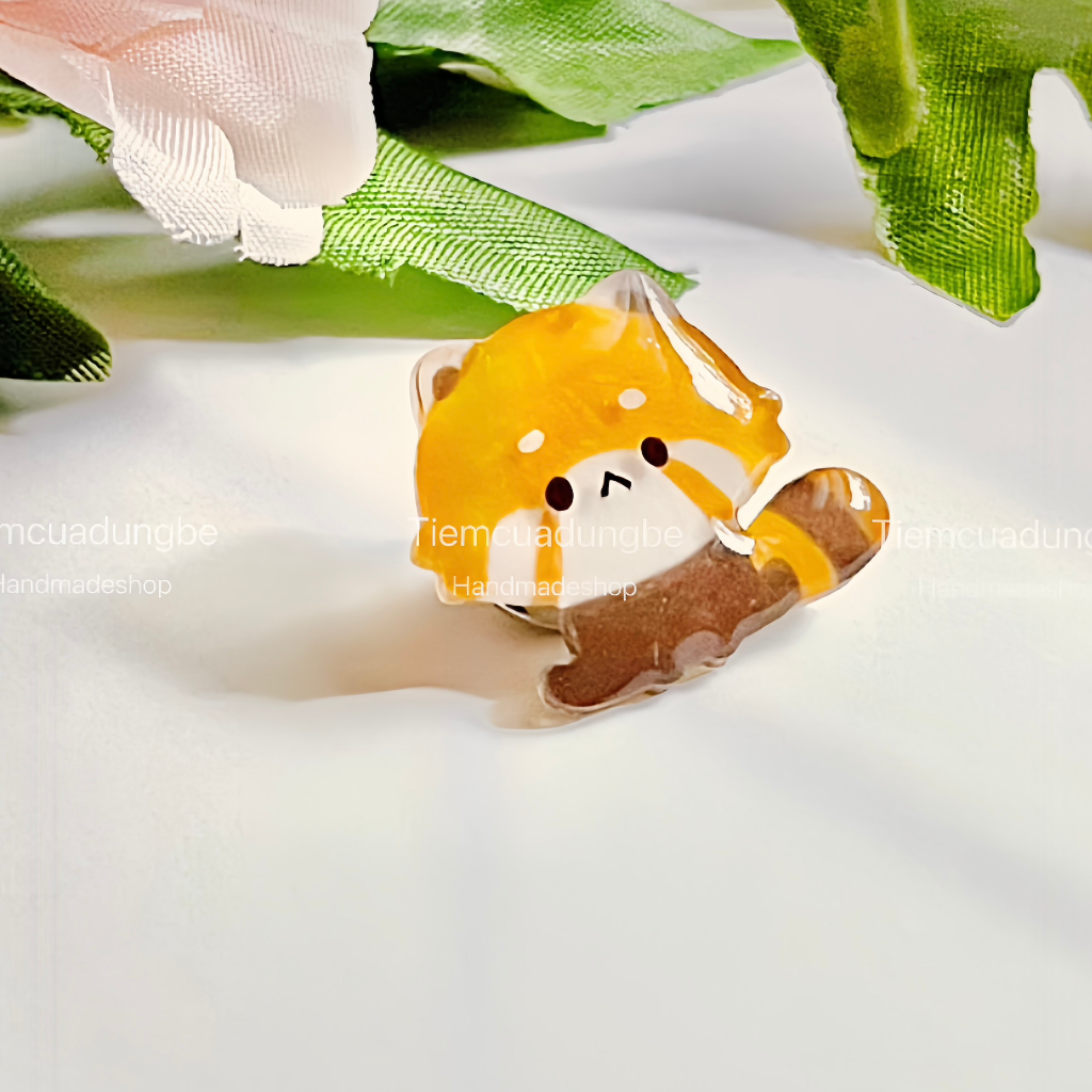 BÔNG TAI HÌNH THÚ CƯNG BẰNG NHỰA CO NHIỆT HANDMADE CHO NỮ XINH XẮN