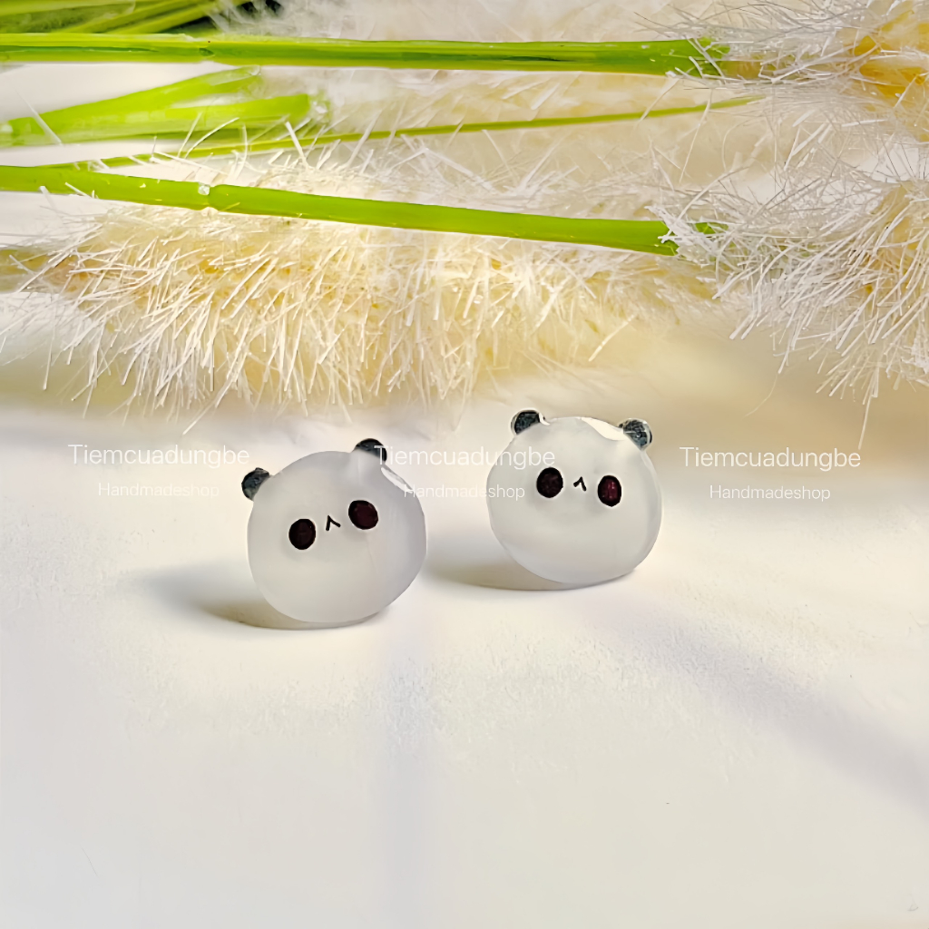 BÔNG TAI HÌNH THÚ CƯNG BẰNG NHỰA CO NHIỆT HANDMADE CHO NỮ XINH XẮN
