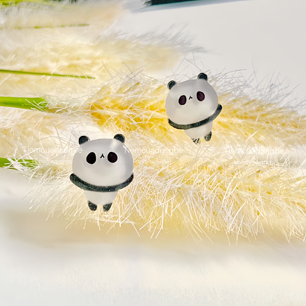 BÔNG TAI HÌNH THÚ CƯNG BẰNG NHỰA CO NHIỆT HANDMADE CHO NỮ XINH XẮN