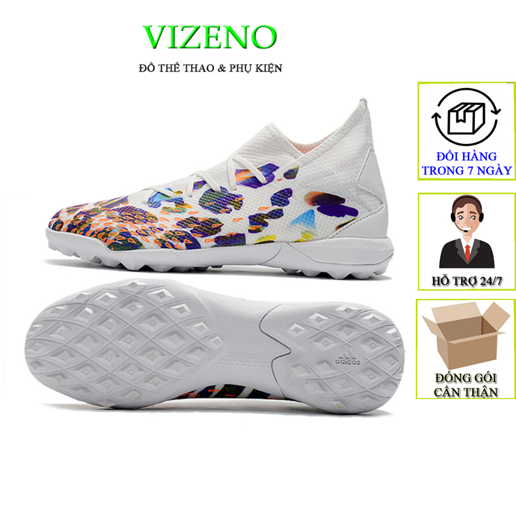 Giày đá bóng Predator Freak.3 đinh ngắn TF màu trắng cam