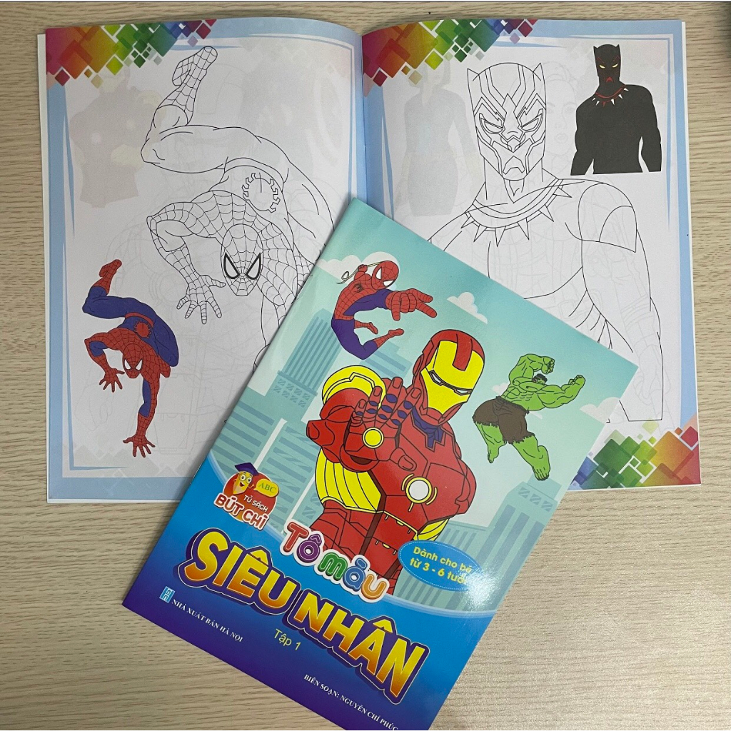 Bộ tô màu siêu nhân