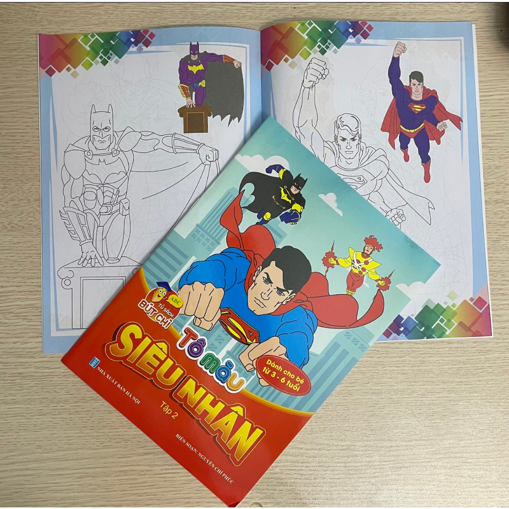 Bộ tô màu siêu nhân