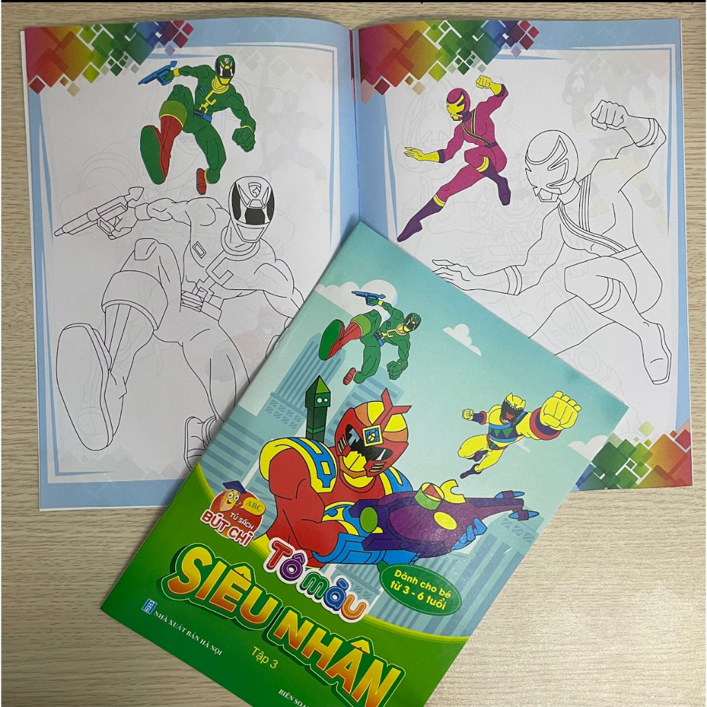 Bộ tô màu siêu nhân