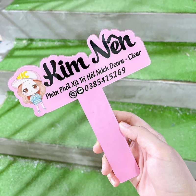 Bảng tên shop bằng mica in uv/bảng hiệu bán hàng in theo yêu cầu miễn phí thiết kế