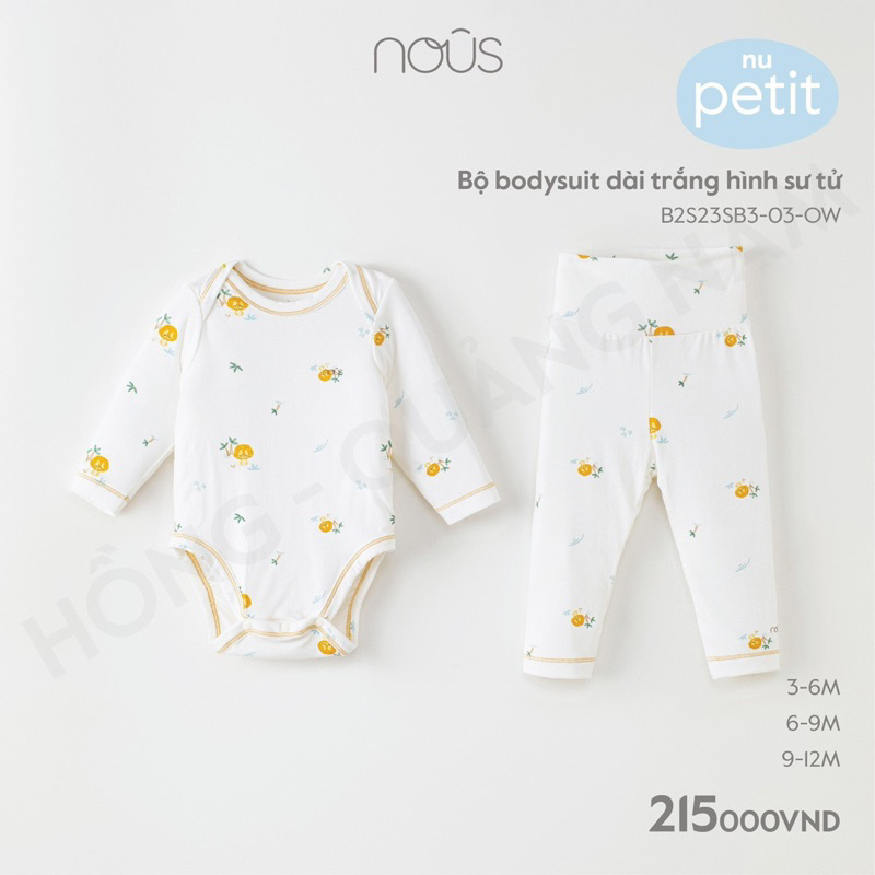 Body chip dài tay nous  họa tiết