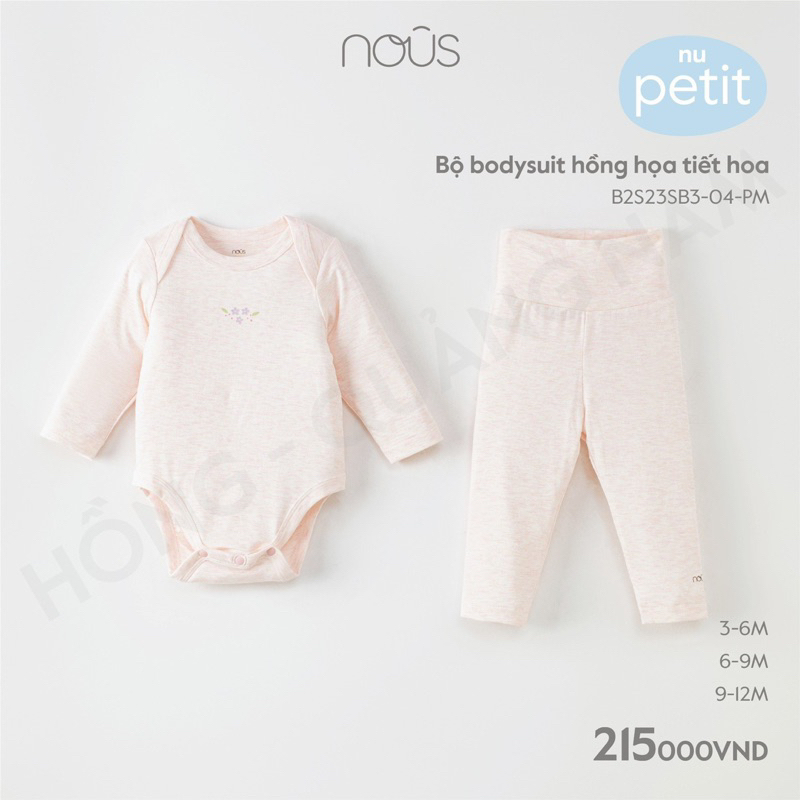 Body chip dài tay nous  họa tiết