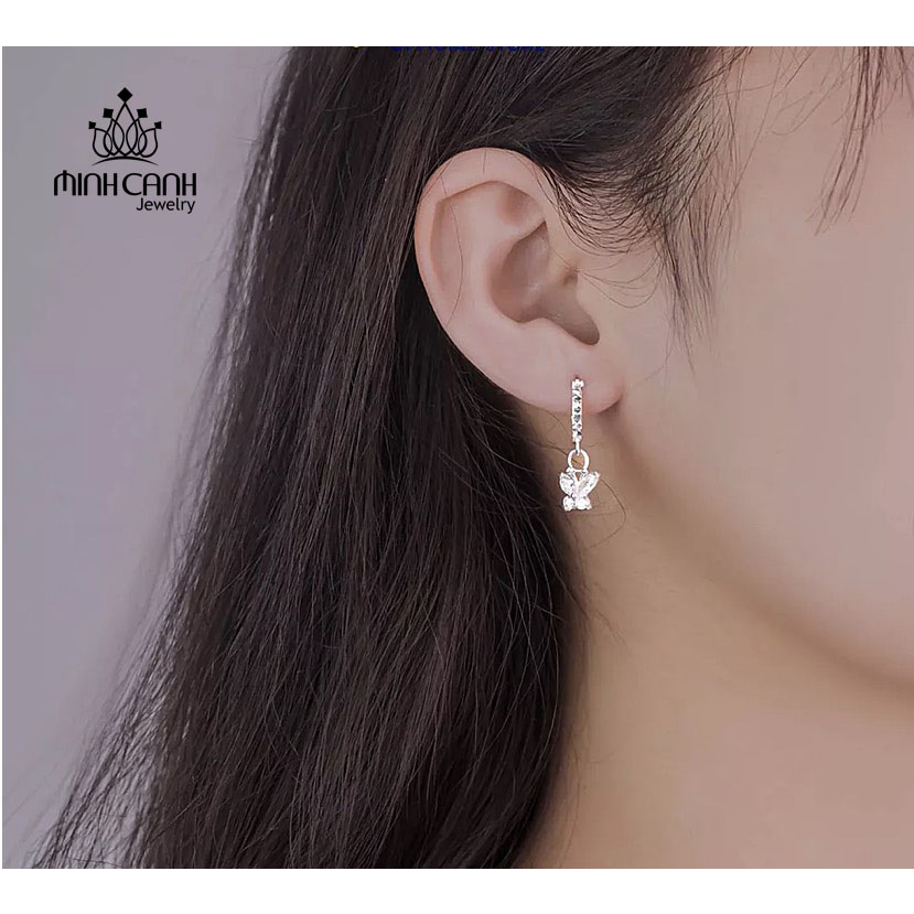 Bông Tai Bạc Hình Bướm Xinh Xắn Cho Bé Yêu - Minh Canh Jewelry