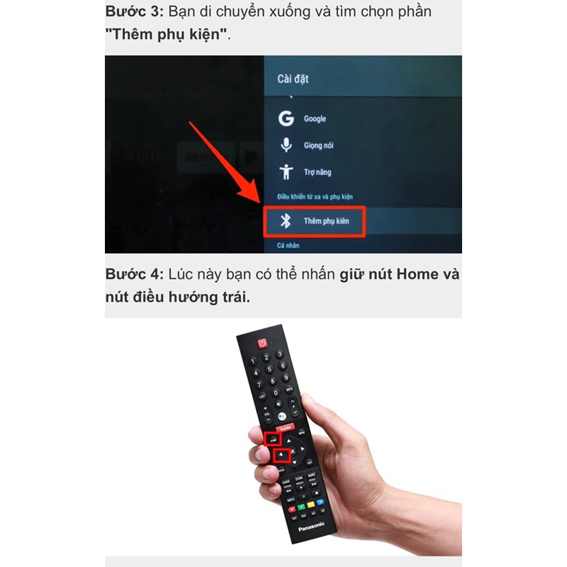 Điều khiển TiVi hãng Panasonic {GIỌNG NÓi 100% )  Hàng Mới 100%-thanhluanshop
