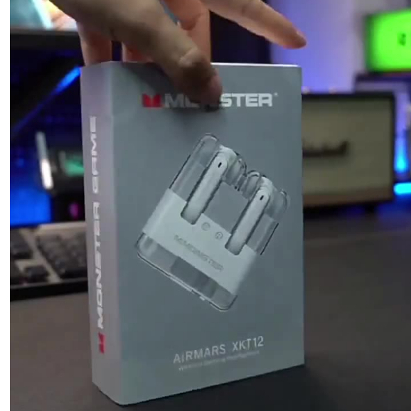 Tai nghe Bluetooth MONSTER XKT12, BluetoothV5.3, tai nghe không dây true wireless chính hãng, cảm ứng , có mic đàm thoại