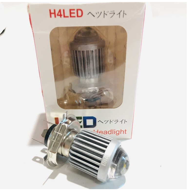 SIÊU SÁNG - Đèn Led Pha Bi Cầu 2 Màu Chân H4 Lắp Cho Ô Tô Và Xe Máy Mẫu 2023